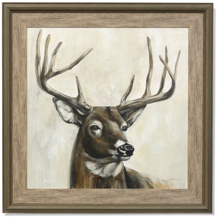 Bronze Deer Framed Print
