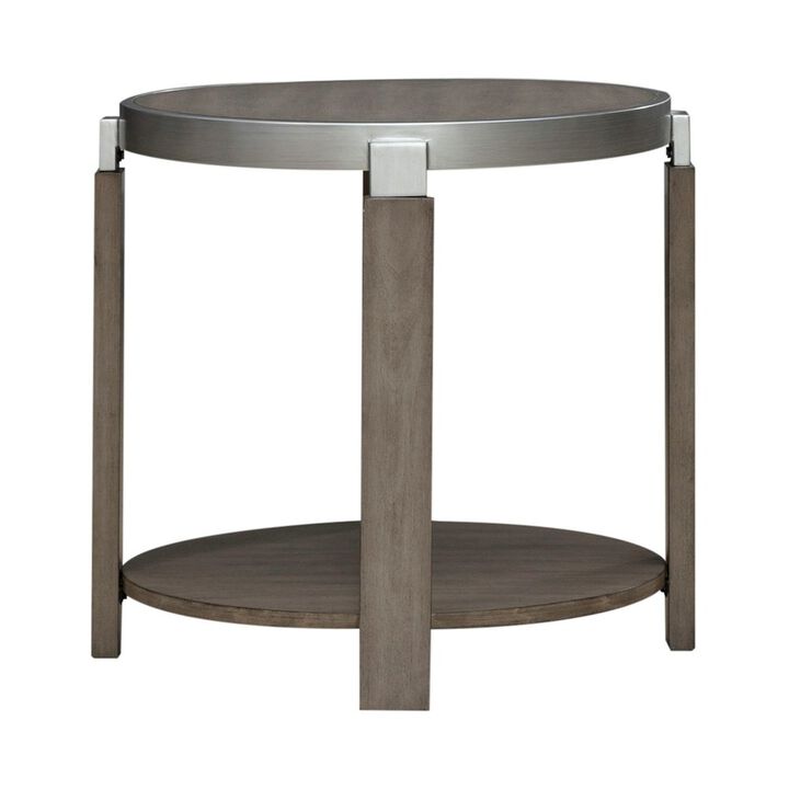 Liberty Furniture Sutton End Table for Living Room - Bleached Sand