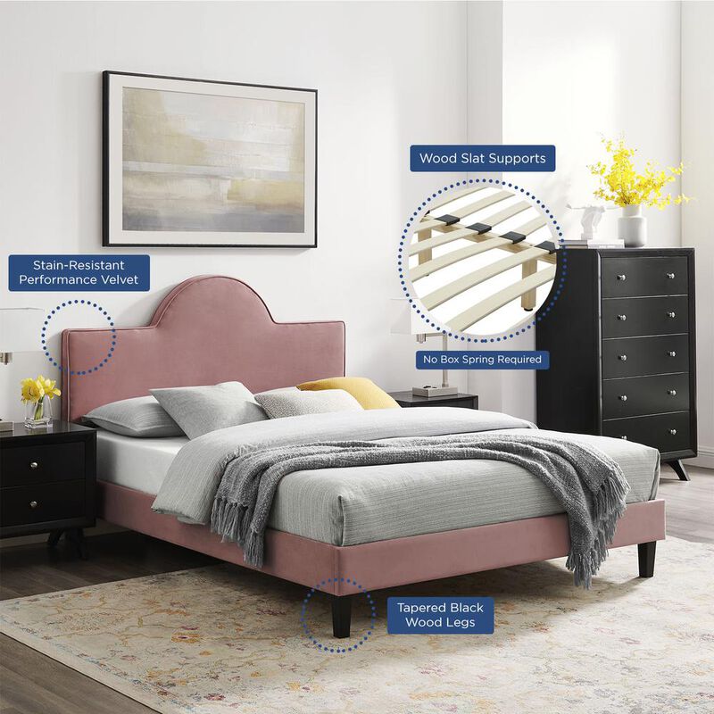 Soleil Performance Velvet King Bed image number 7