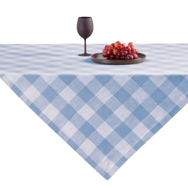 Solino Home 100% Pure Linen Table Throw - Buffalo Check