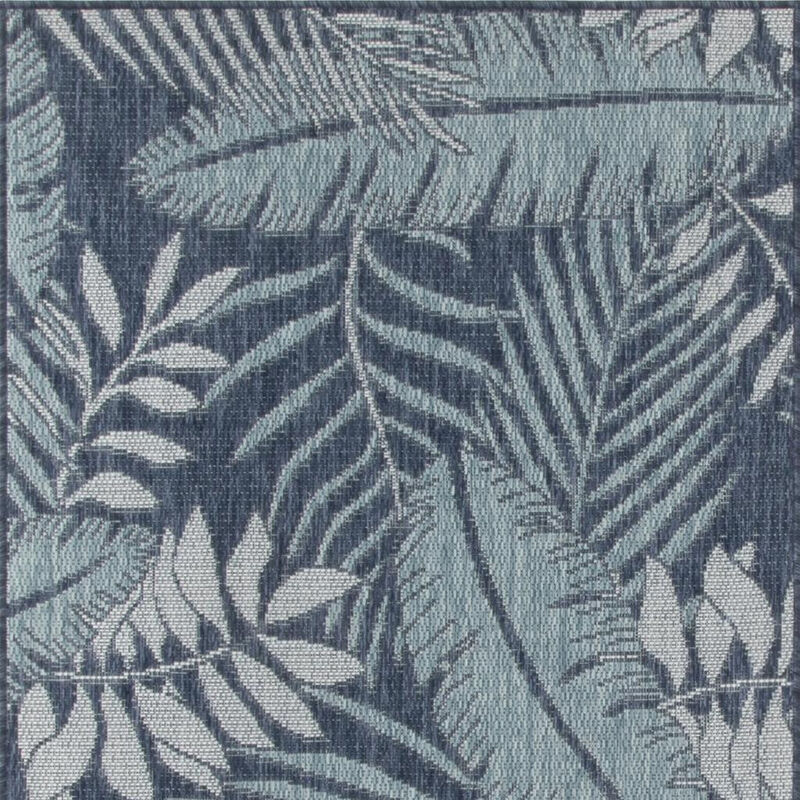 HomeRoots Palm Leaf Indoor Outdoor Area Rug image number 3