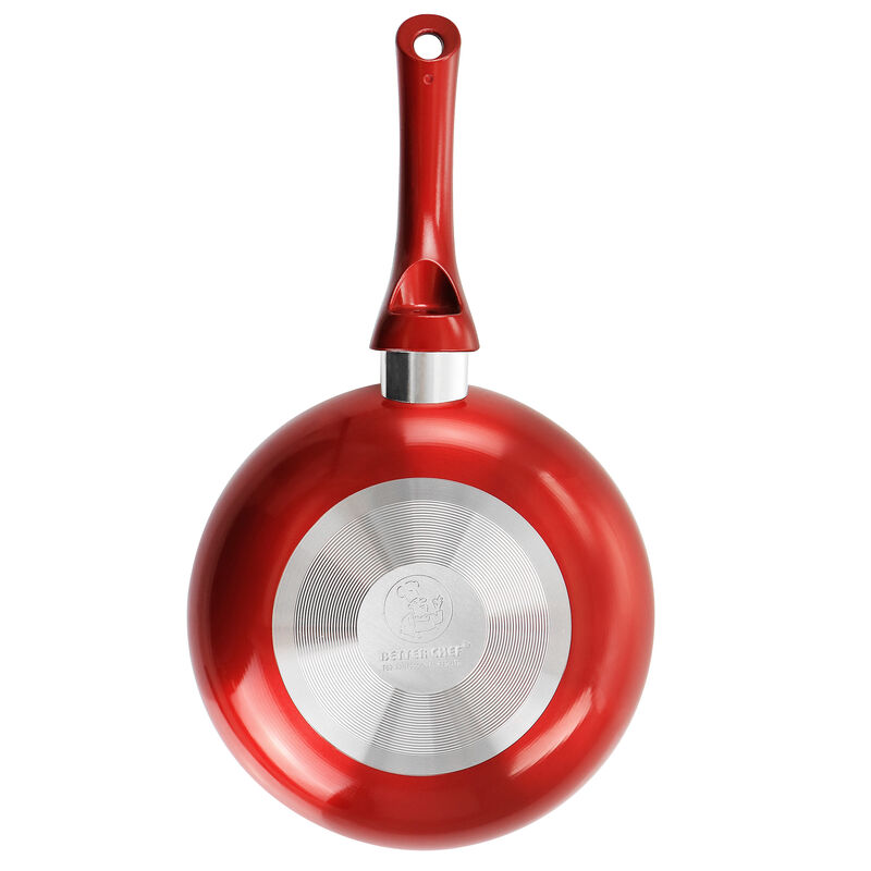 Better Chef 8in Aluminum Non Stick Gourmet Frying Pan in Red image number 6