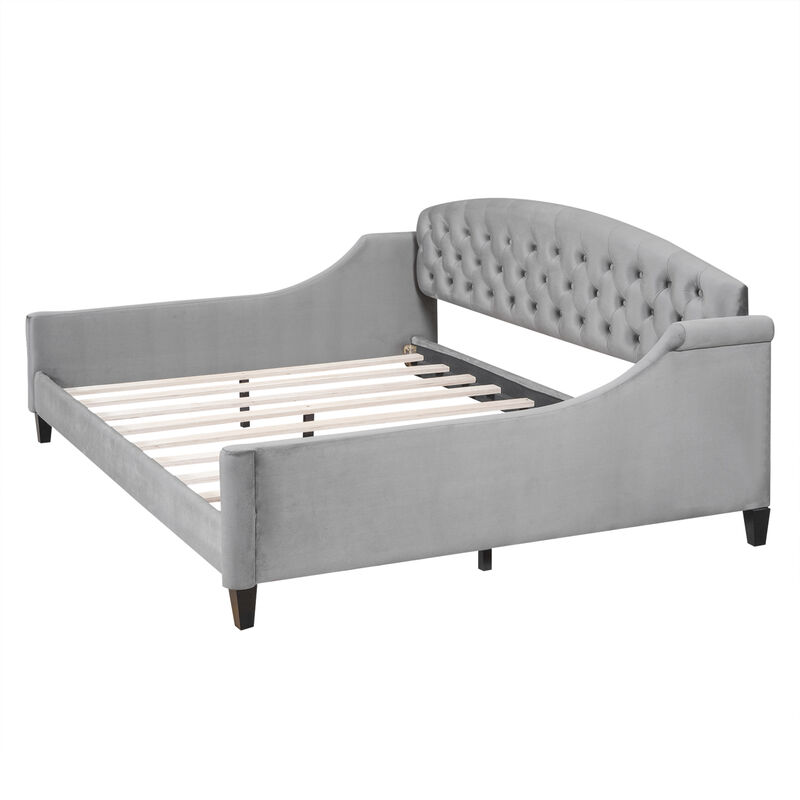 Whisen Full Modern Luxury Tufted Button Daybed image number 5