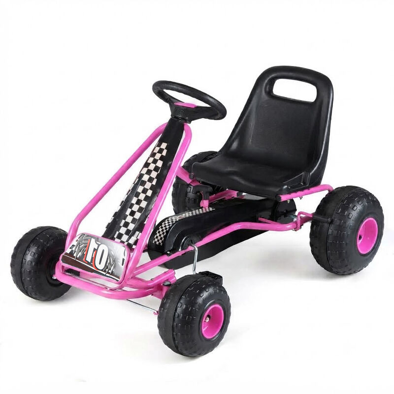 4 Wheel Pedal Go Kart for Kids with Adjustable Seat and All Terrain Wheels image number 0
