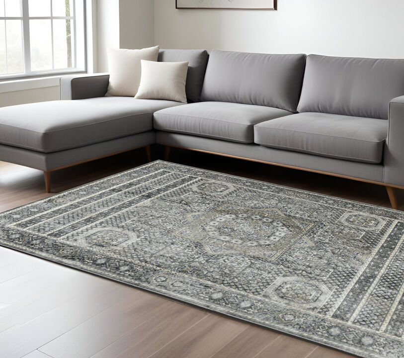HomeRoots Medallion Area Rug