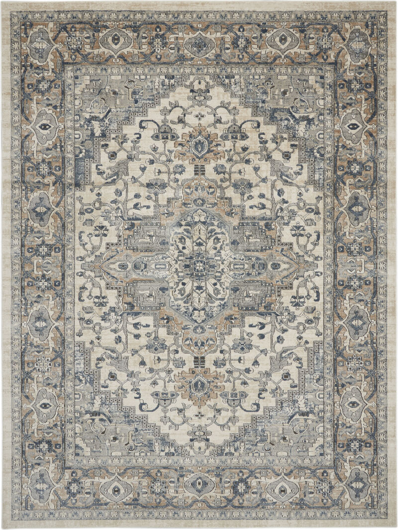 Quarry QUA05 Ivory/Gray 7' x 10' Rug image number 0