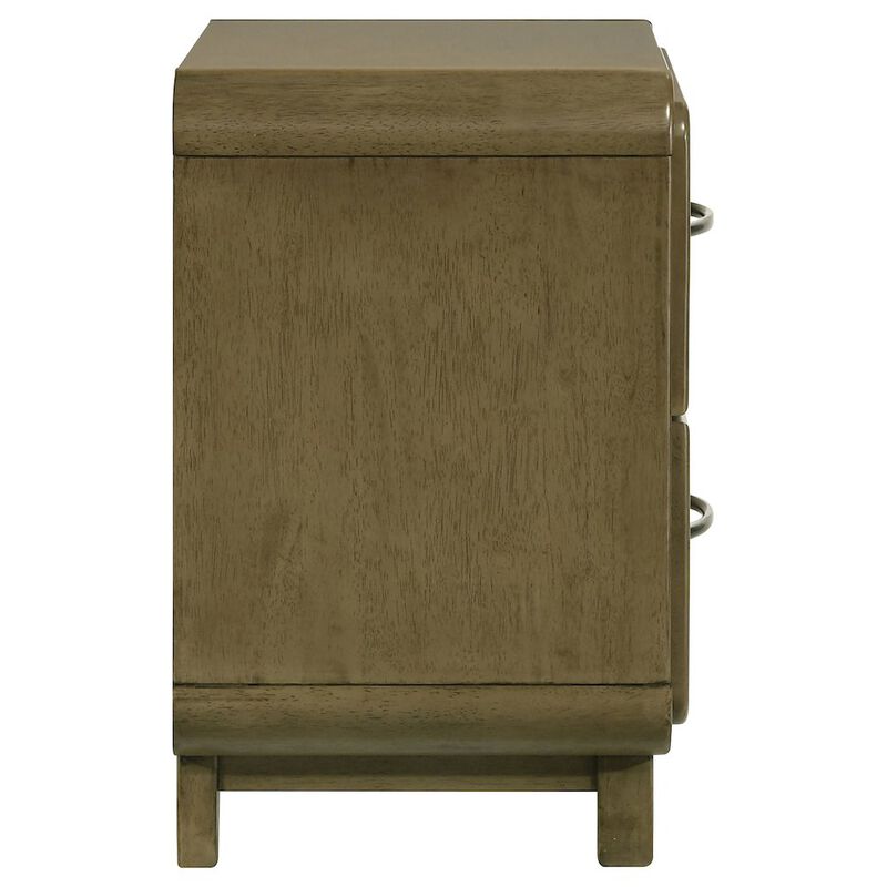 Plethoria Home Tully Nutmeg 2-drawers Nightstand