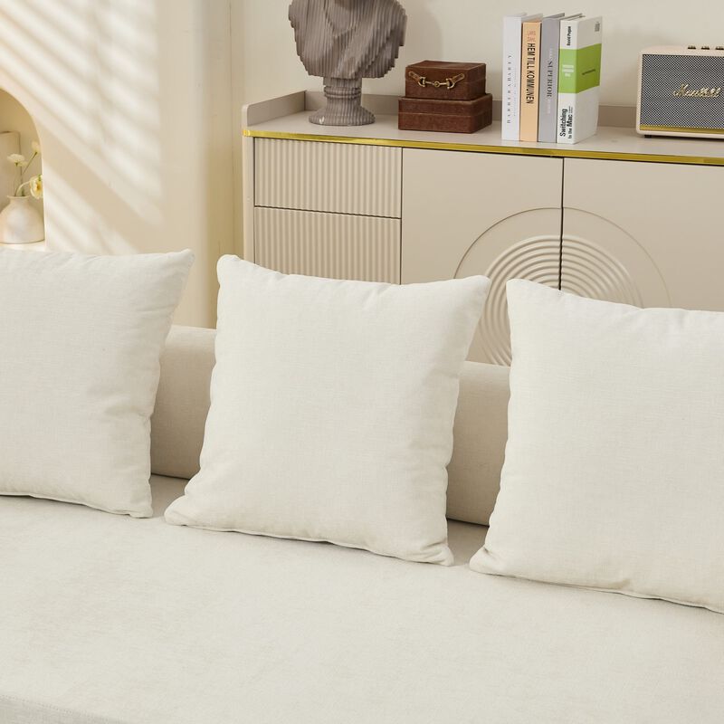 Convertible Folding Mattress Couch, Chenille Floor Sofa with Armrest, Floor Sofa Lounge Couch image number 8