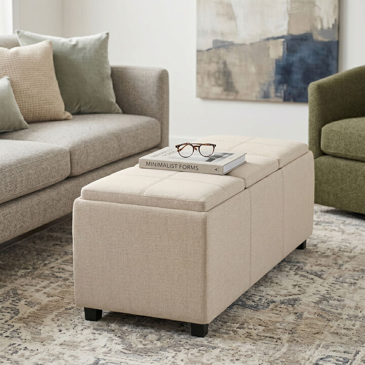 Simpli Home Avalon Storage Ottoman