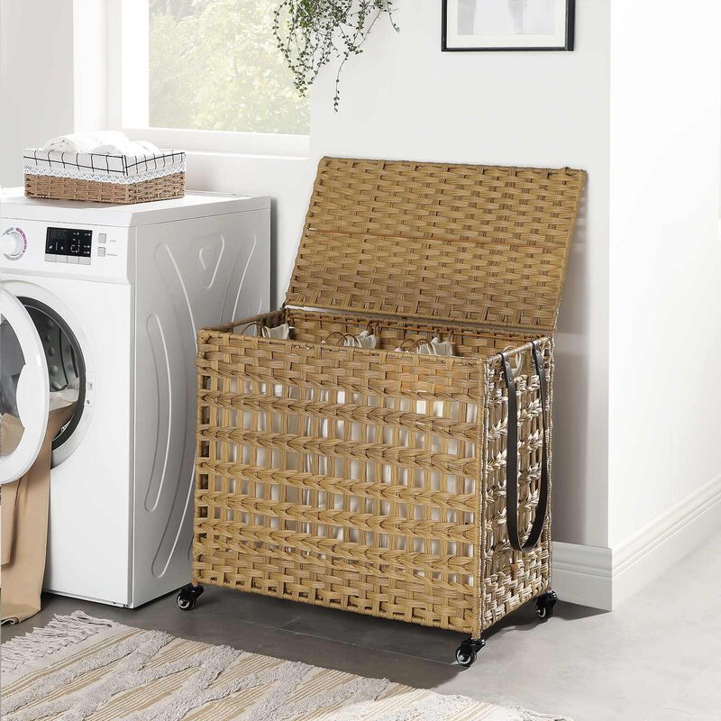 BreeBe Laundry Basket With 3 Compartments