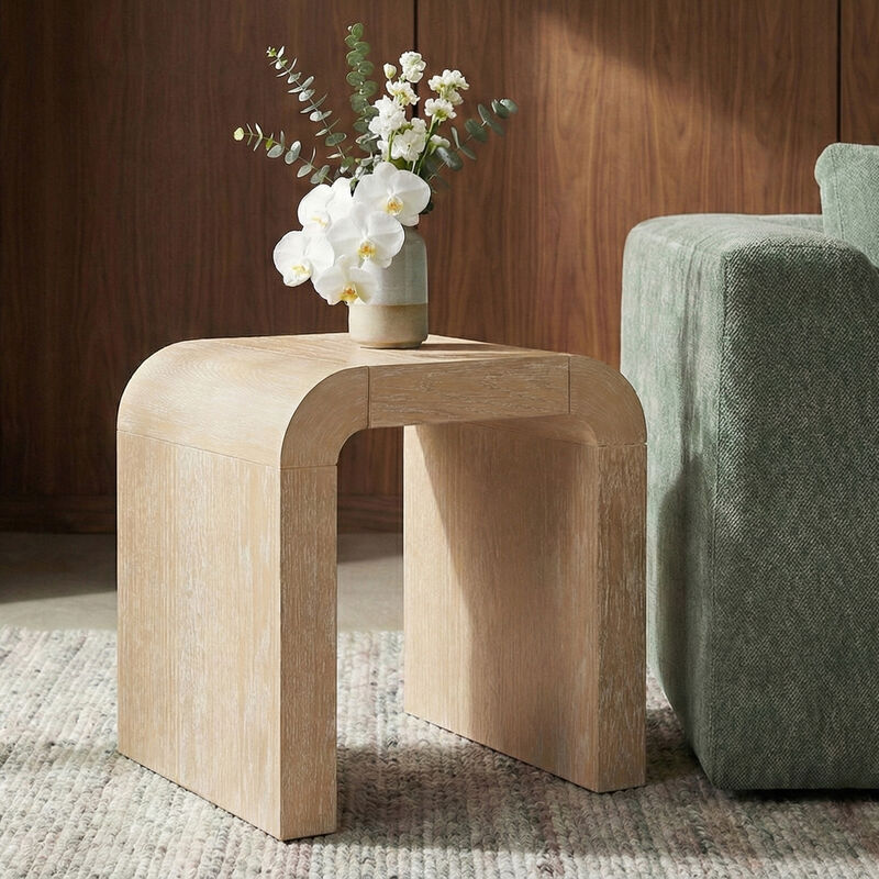 Meridian Furniture Toulon Natural Oak Veneer End Table