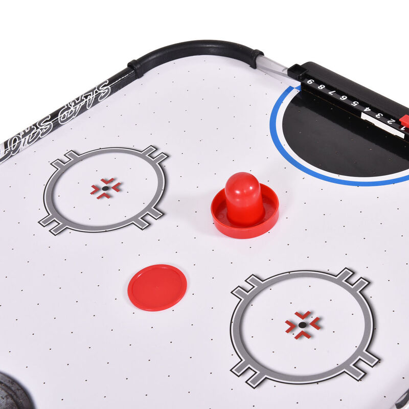 42-Inch Tabletop Air Hockey Game with Automatic Scoring and 2 Pushers image number 4