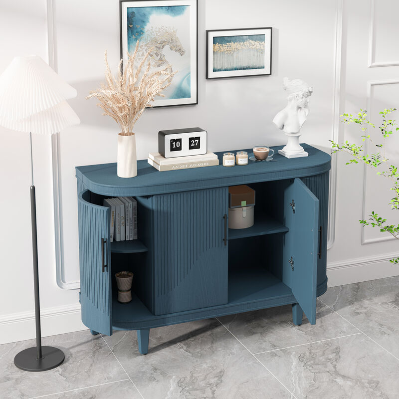 Contemporary Curved Sideboard 47.2" image number 2