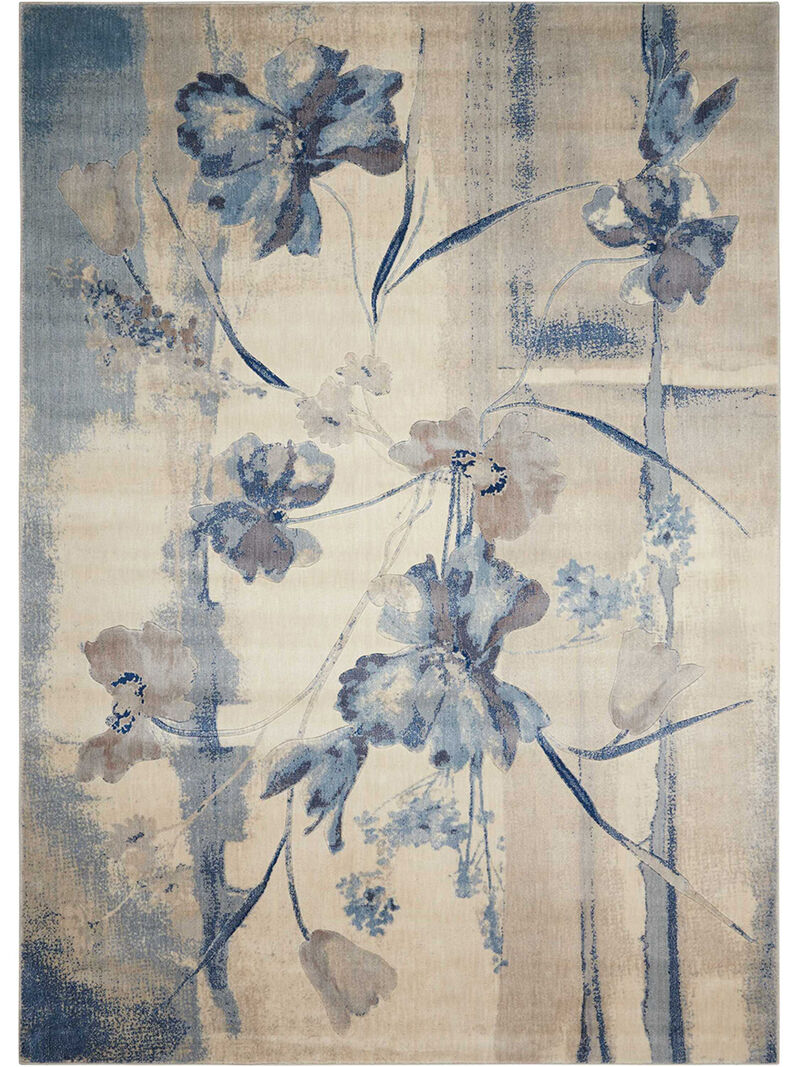 Somerset ST18 Ivory/Blue 3'6" x 5'6" Rug