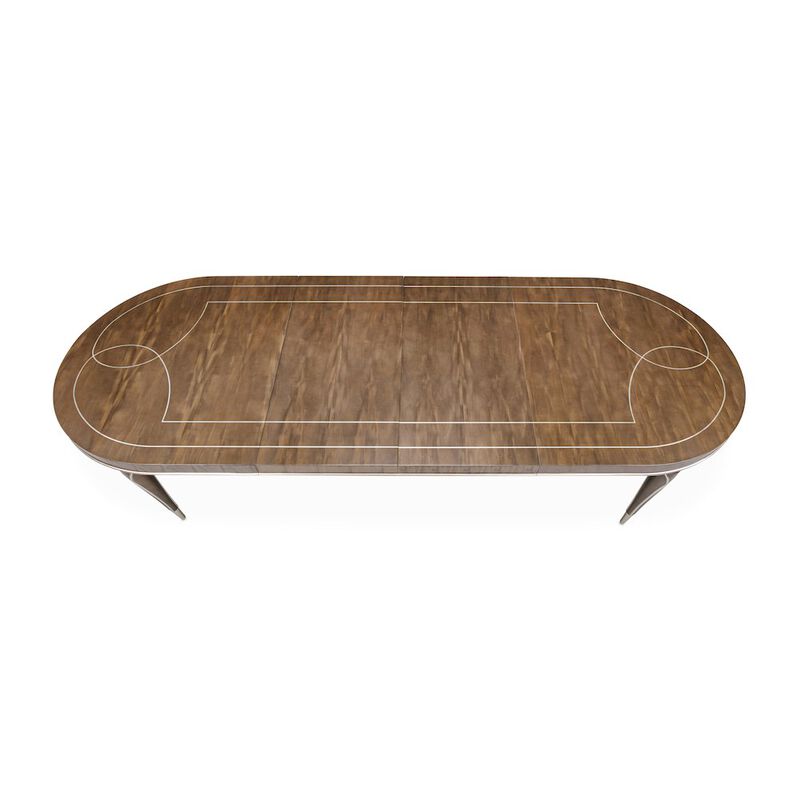 Michael Amini Villa&nbsp;Cherie Oval Dining Table - Hazelnut