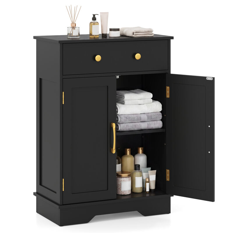 Modern Floor Sideboard Cabinet with Doors and Drawer Storage image number 3
