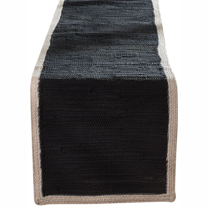 Split P Dune Black Table Runner 14" x 54"