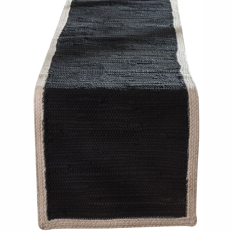 Split P Dune Black Table Runner 14" x 54" image number 0