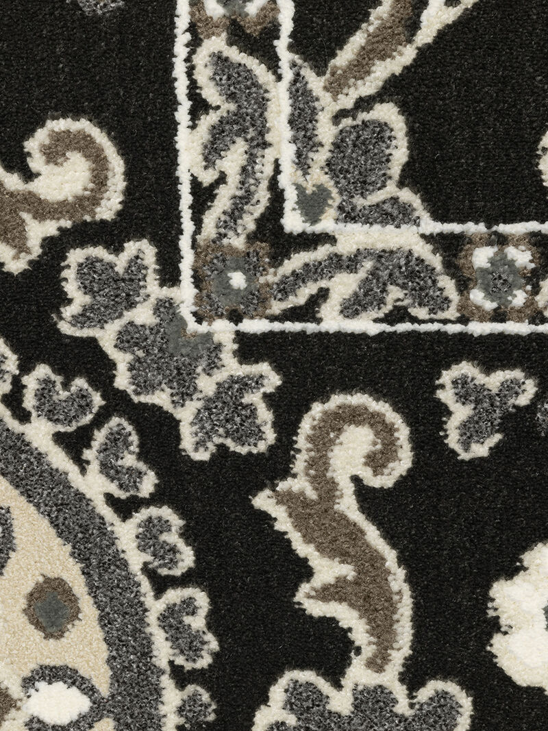 Raylan 5'3" x 7'6" Black Rug image number 3