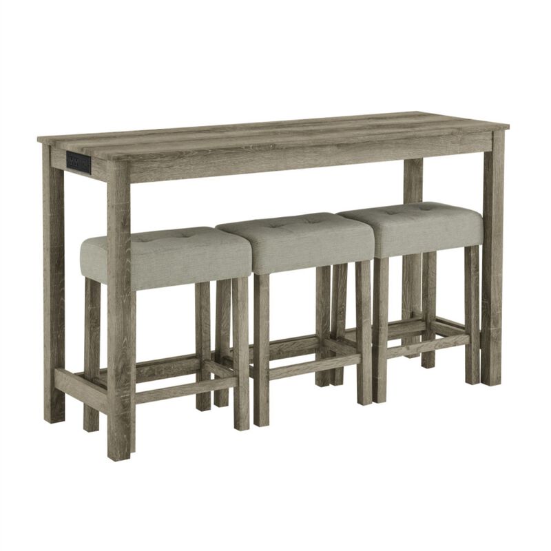 Peldze 4‑Piece Industrial Bar Table Set image number 0