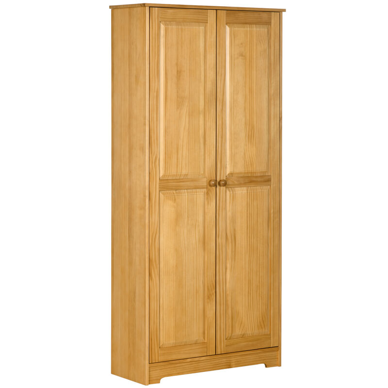 Hivvago 67" Kitchen Pantry Cabinet with Doors and Shelves image number 0