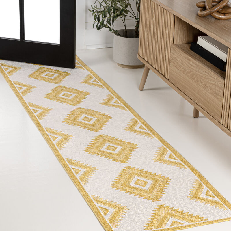 Lior Geometric Moroccan Diamond Indoor/Outdoor Area Rug