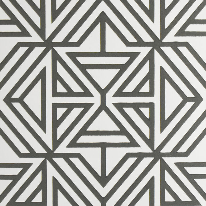 Helios Taupe Geometric Wallpaper