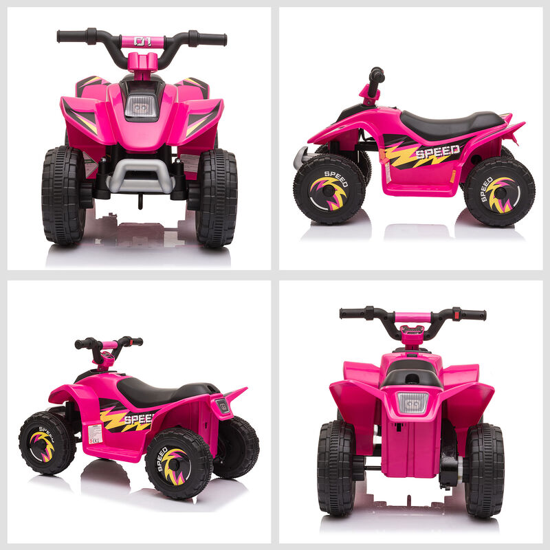 BreeBe 6V Kids ATV 4-Wheeler Ride on Car, Electric Motorized Quad Battery Powered Vehicle with Forward/Reverse Switch image number 7