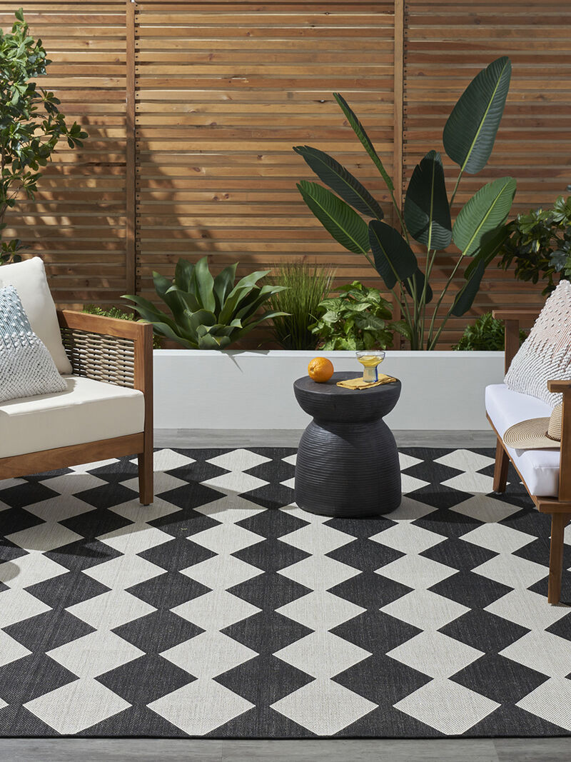 Positano POS04 Black 6' x 9' Rug