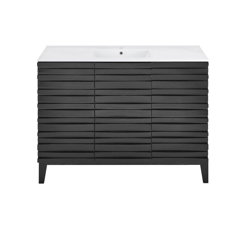 Cascade 48 in. Bathroom Vanity with 3-Hole Ceramic Sink Top image number 0