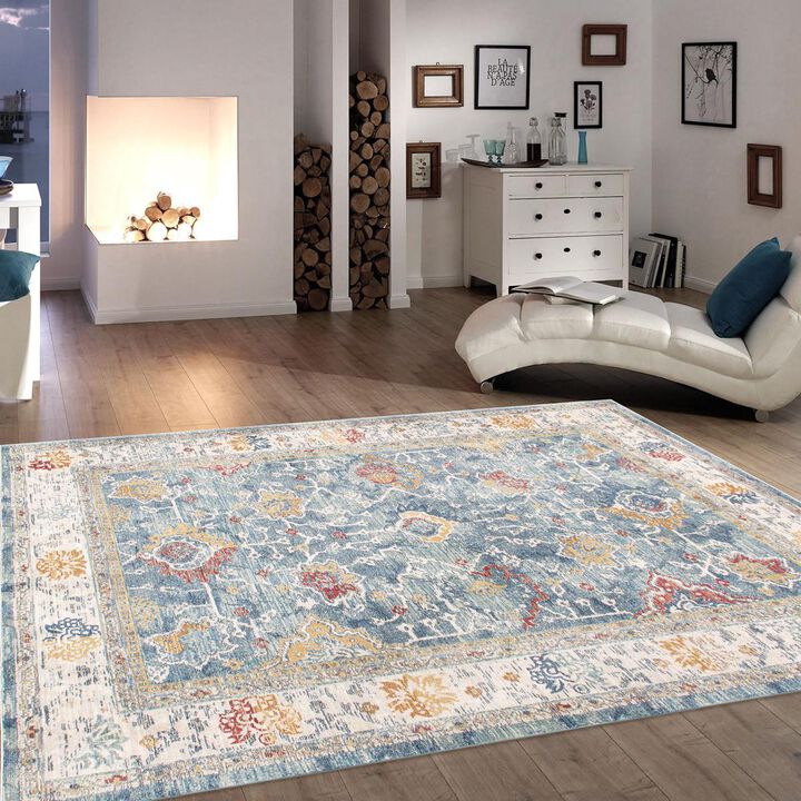 Pasargad Home Turkish Heritage L. Blue Rug