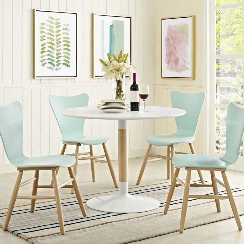 Modway - Whirl Round Dining Table White image number 4