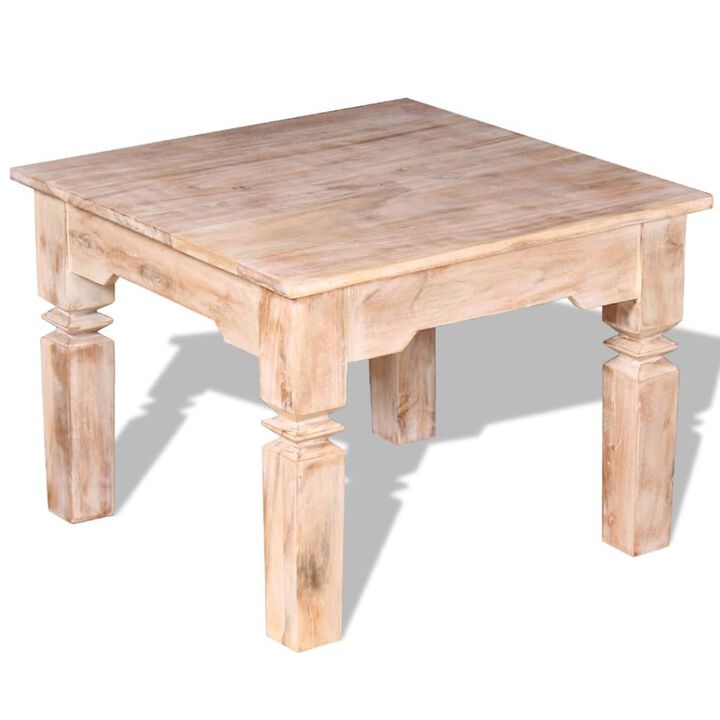 vidaXL Coffee Table Acacia Wood 23.6x23.6x17.7
