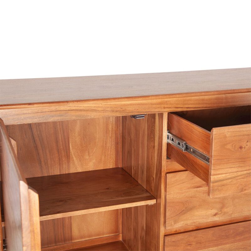 World Interiors Stavanger Sideboard in Cinnamon Brown Finish