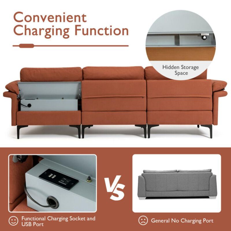 Hivvago Extra Large L-shaped Sectional Sofa with Reversible Chaise