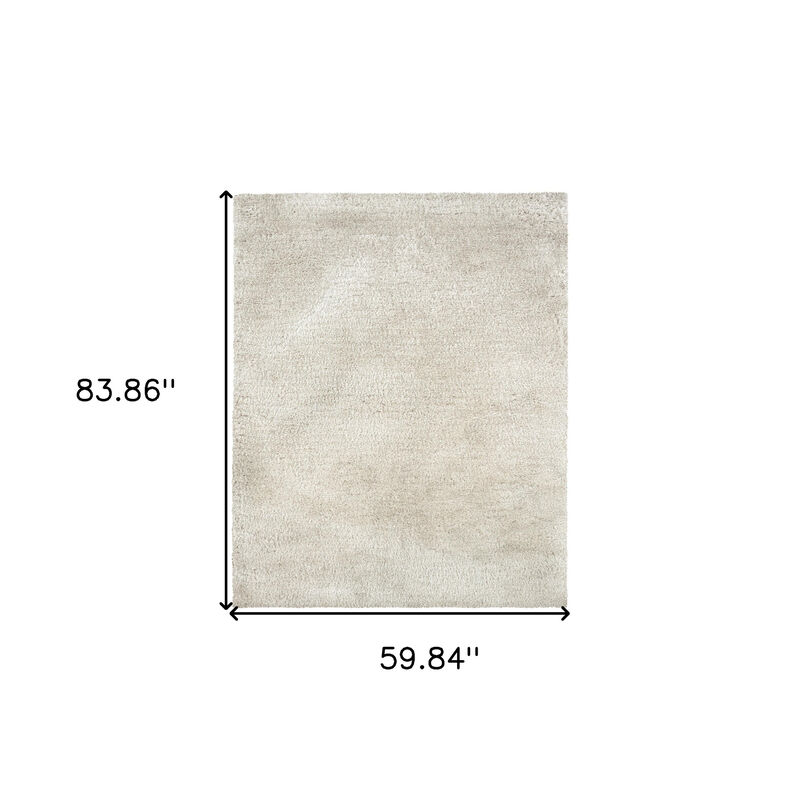 HomeRoots Shag Hand Tufted Area Rug image number 3