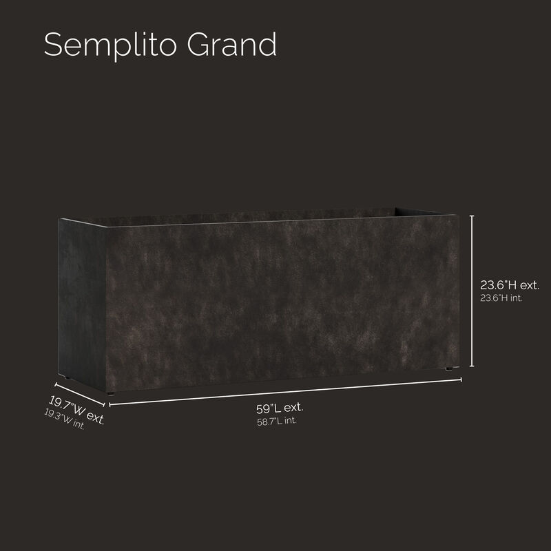 COSAPOTS Semplito Grand Wide Rectangle Planter.
