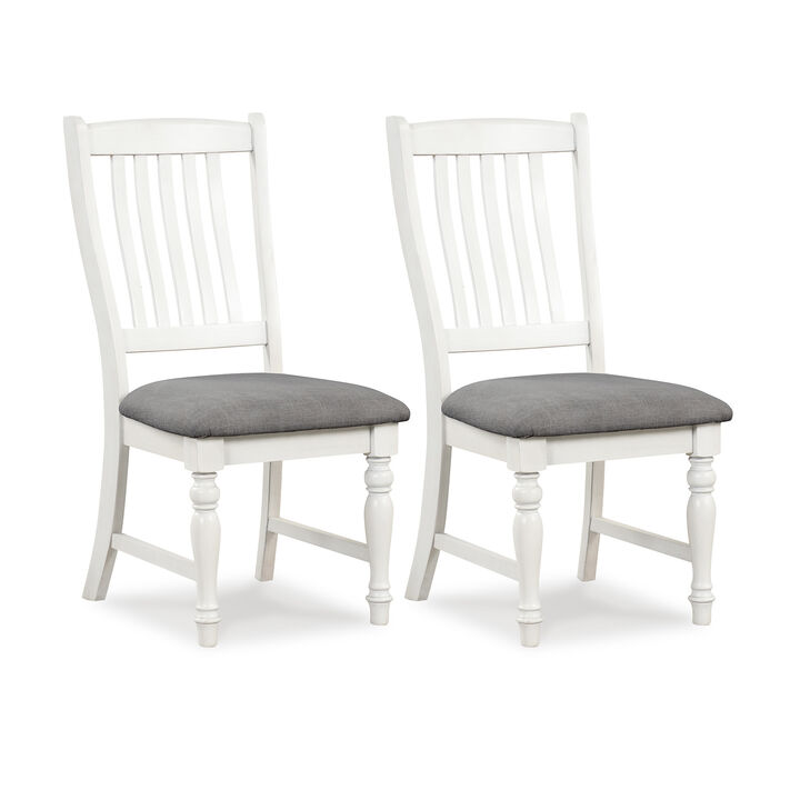 Solid Wood Leg Dining Chairs Set of 2 – Perfect for Kitchen and Dining Area