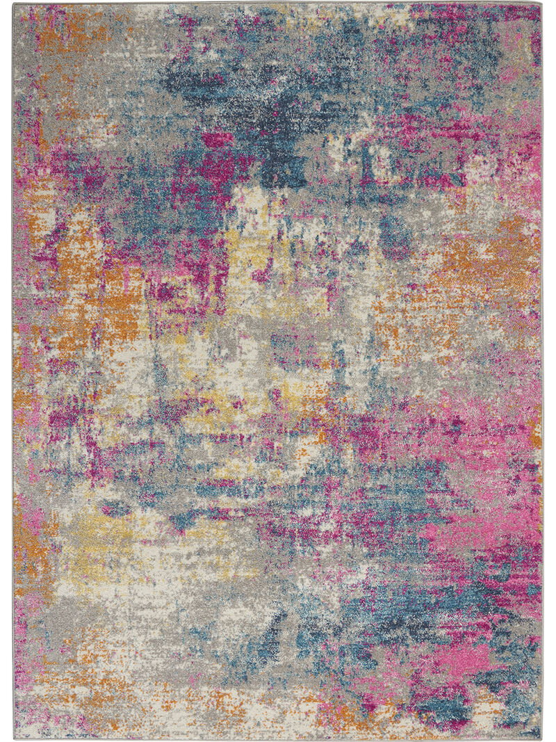 Passion PSN36 Ivory/Multicolor 5' x 8' Oval Rug