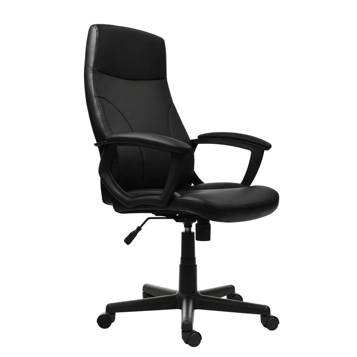 Techni Mobili Medium Back Executive Office Chair. Color: Black