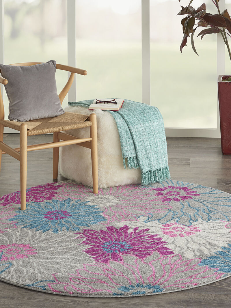 Passion PSN17 Gray 5'3" x 7'3" Rug image number 1