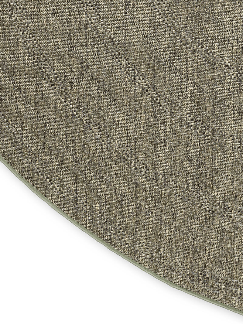 Tulum TLM04 Olive 8' x Round Rug