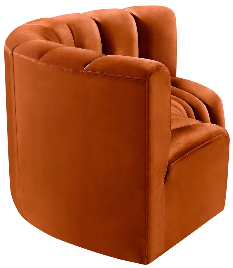 Meridian Furniture Arc Cognac Velvet Modular Sofa image number 6