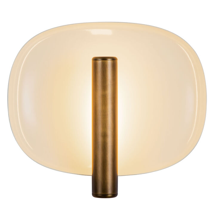 Lustre 9-in Damp-Rated Dimmable LED Wall Sconce
