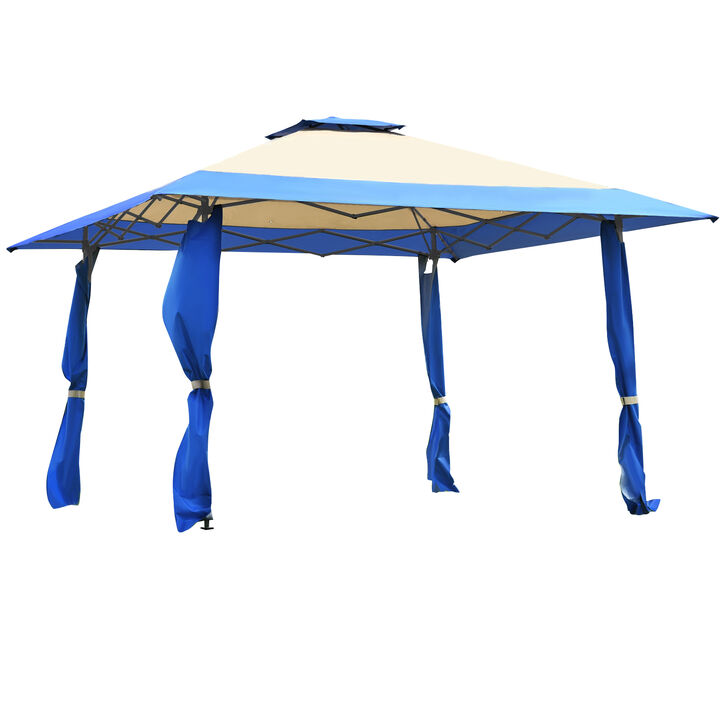 13 Feet x 13 Feet Pop Up Canopy Tent Instant Outdoor Folding Canopy Shelter