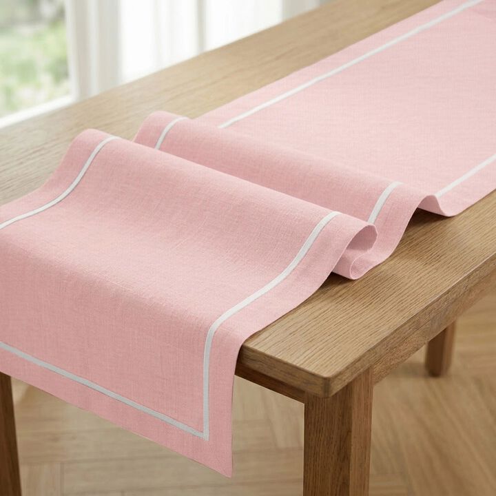 Linen Table Runner for Dining Table, Holiday and Everyday Table Decor - Kensington