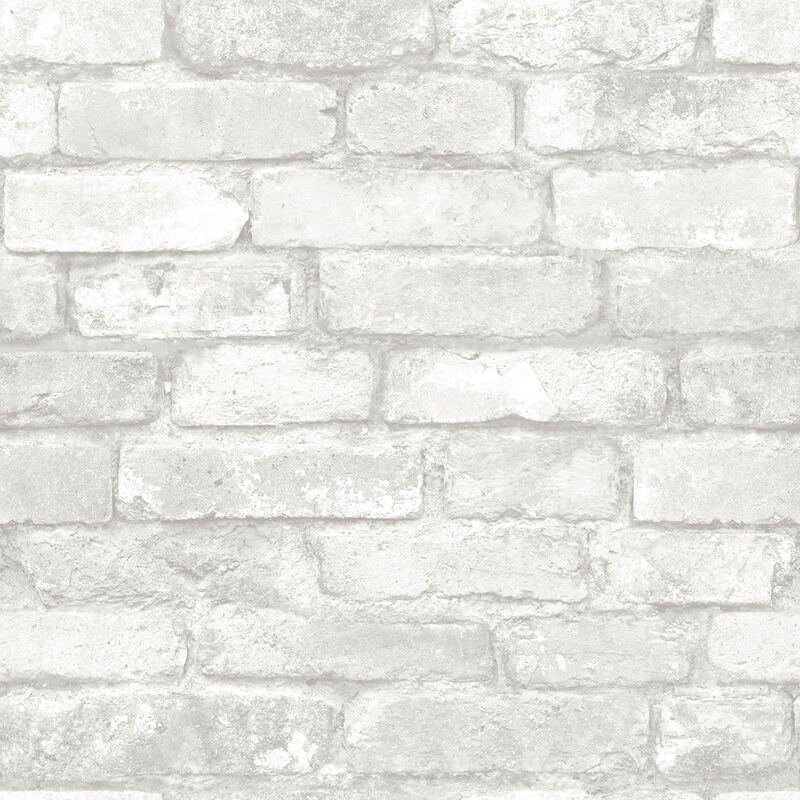 Grey Brick Peel & Stick Wallpaper image number 0