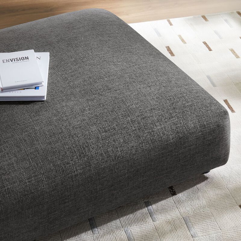 Modway Solace Modular Upholstered Fabric Ottoman image number 6
