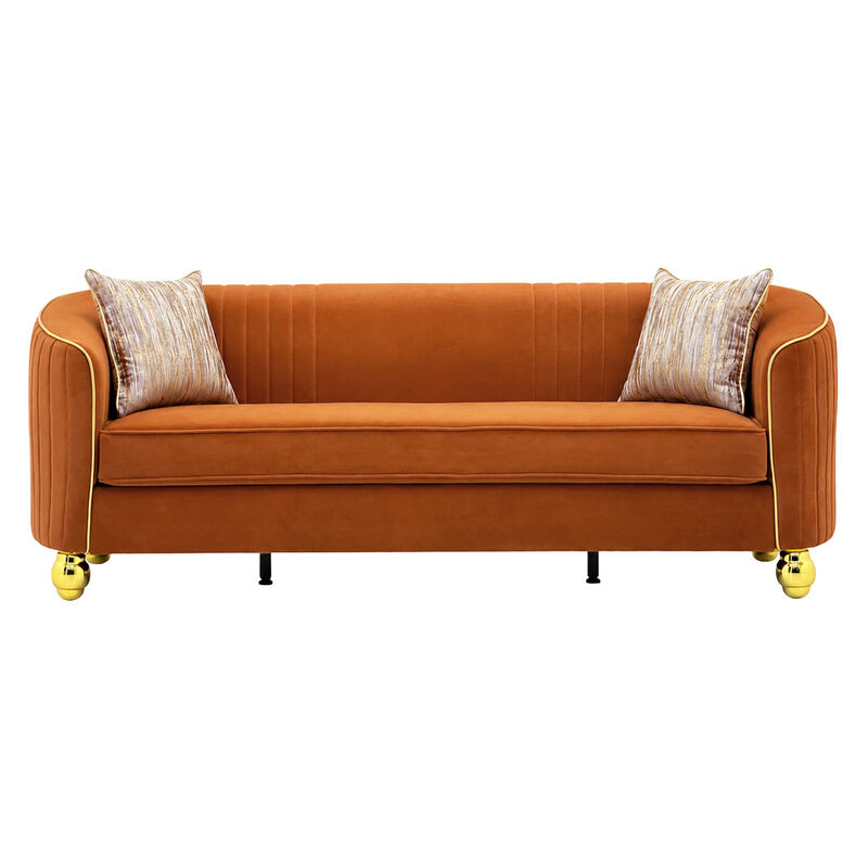 Grebol 3 Seater Velvet Sofa image number 0