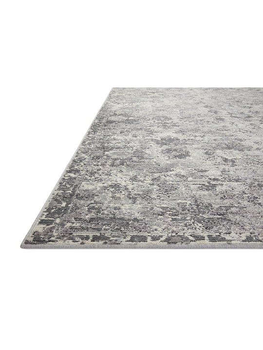 Indra INA04 Charcoal/Silver 6'3" x 9' Rug